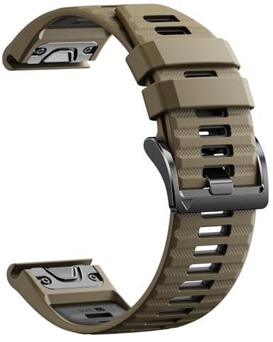 Armband för Garmin Fenix 7/Fenix 6/Fenix 5, Fenix 7X/Fenix 6X/Fenix 5X/7X Pro, Quickfit 22 mm/26 mm, 22mm
