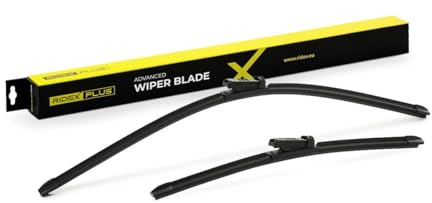 RIDEX PLUS Scheibenwischer Set Wischerblätter Satz mit Spoiler Vorne Länge 1: 650mm Länge 2: 400mm Flachbalkenwischblatt Kompatibel mit OPEL Corsa D Schrägheck S07 298W0271P
