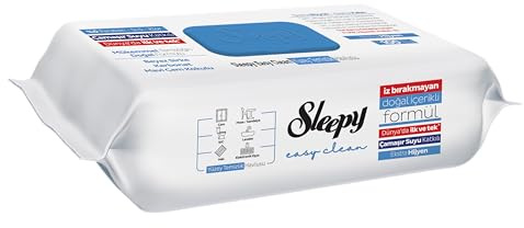 Sleepy Easy Clean Multi-Surface Cleaning Wipes, Blue Pine Scent, 100 Count | No-Rinse Formula with Vinegar & Bicarbonate | Streak-Free, Disposable Wipes for Home, Kitchen, Bathroom & Office