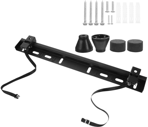 Veemoon Soporte de Pared para TV sin Taladrar de 32-65 Pulgadas Montaje Mecánico en L Almohadilla Protectora Compatible Televisores LCD y Smart TV Instalación Fácil para Salón y