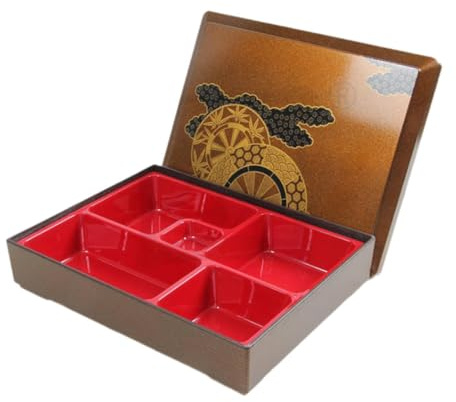 YWJLQH Boîte à Bento Japonaise, Plateau à Sushis Japonais pour Restaurants Professionnels, 5 Grille