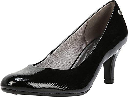 LifeStride Damen Parigi Dress Pump, Schwarzer Lack, 35.5 EU