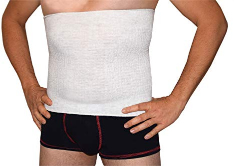 BODYPERFECT Pancera Elastisches Thermo-Band, 50 % Wollmischung für Rücken, Nieren und Leber