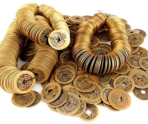 TININNA Fortune Pièce Feng Shui Chinois Coins Empereurs Porte Bonheur de Fortune