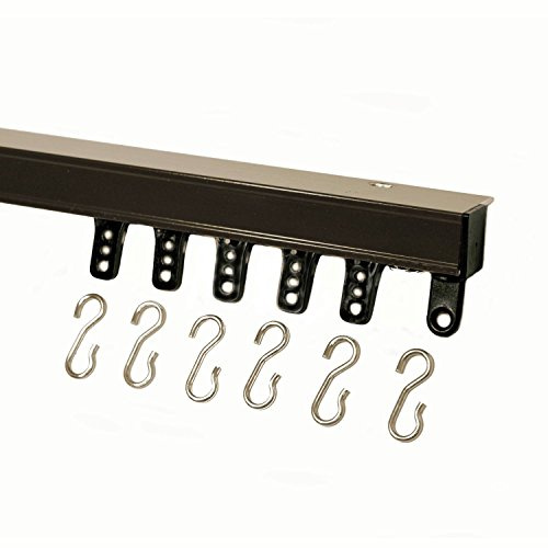 Kirsch 94004 Hand Draw Ceiling Mount Curtain Track Set (7'-Bronze)