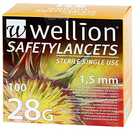Wellion SafetyLancets 28 G, 100 St