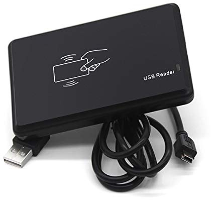 Lector de tarjetas de identidad con chip de Cloner RFID 13.56 MHz, controlador de acceso R20XC, compatible con Win XPWin 7Win 10LinuxVistaAndroid