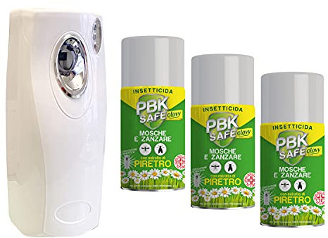 cubex professional BOMBOLA INSETTICIDA A Base di ESTRATTO di PIRETRO Naturale PYTETRIN L Plus (3, EROGATORE)