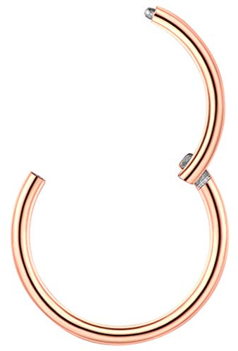 PROSTEEL Nasenpiercing Ohrpiercing 20G/18G Chirurgenstahl Universal Piercing für Nase Septum Ohr Helix Tragus Edelstahl/18k vergoldet 6/7/8/9/10mm Piercing Schmuck für Männer Frauen