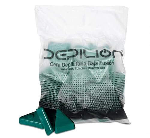 Cera caliente 1kg Verde | Cera baja fusión para depilación 1000gr | para pieles sensibles