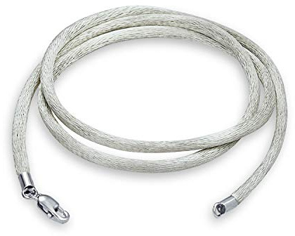 Bling Jewelry Colliers En Satin De Soie Doux Et Fin Pour Pendentif En Superposition Pour Femmes Hommes Adolescents Avec Fermoir À Pince De Homard En Argent Sterling .925 14 16 18 20 24 36 Pouces