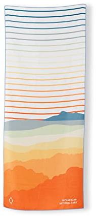 Nomadix National Parks Collection Towel - Perfect for Yoga, Camping, Beach and Travel (National Parks: Shenandoah Sunset, Single Sided)