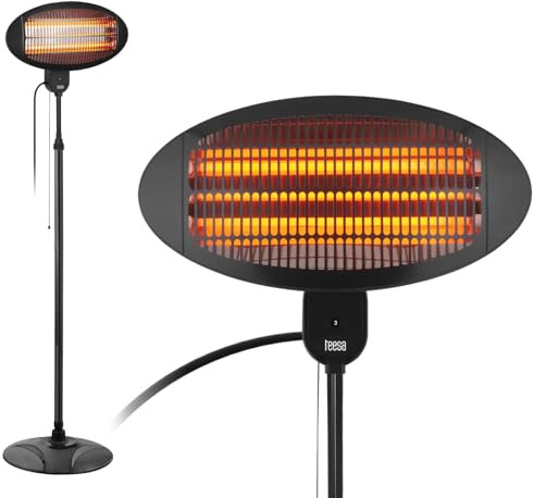 Heizkörper, Terrassen-/Garten, Infrarot, 2000W, Standgerät, Montagemöglichkeiten Wand