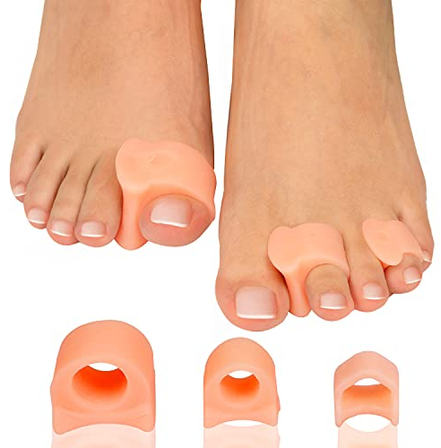 Sumiwish Big Toe Separatoren, Pinky Toe Spacer, 14er Pack Bunion Corrector, um überlappende Zehen zu begradigen, krumme Zehen neu auszurichten, Hammerzehe, Schwielen, Ballen