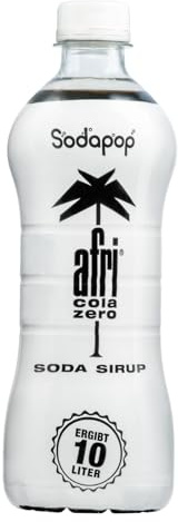 Sodapop Sirup afri cola zero, zuckerfrei, 500ml, für bis zu 10 L Getränk | kalorienarm, originaler afri Cola Geschmack