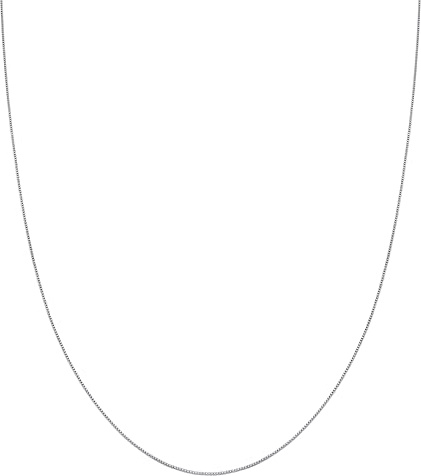 Kuzzoi Exklusive 925 Silber Herren Halskette für Anhänger, Herren Silberkette (1 mm), Kette ohne Anhänger für Mann und Frau, Veneziakette Basic Box Chain, Länge 55 + 5 cm