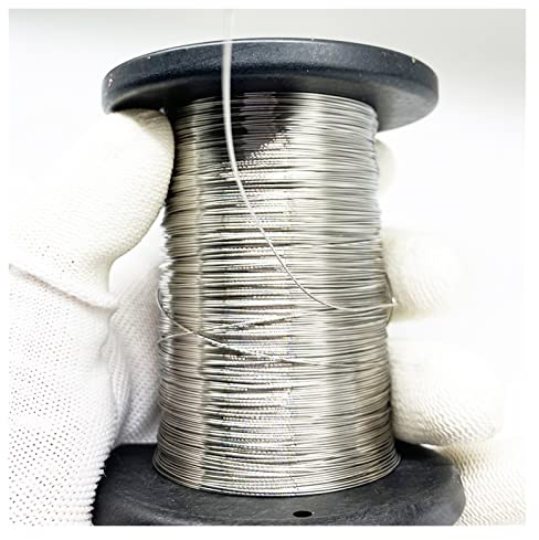 stahlseil Hartes 304 Edelstahl-Drahtseil 0,1 mm 0,2 mm 0,3 mm 0,4 mm 0,5 mm 0,6 mm 0,8 mm 1 * 1 rostfreie Wäscheleine Einzeldraht 100 m rankhilfe drahtseil (Size : 0.1mm)