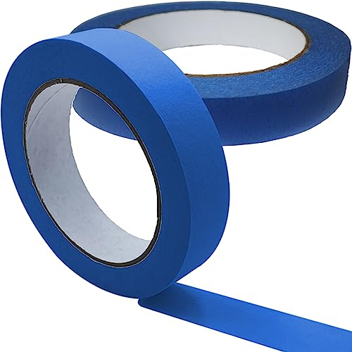 Olicky Malerkrepp, (23 mm x 40 m) Painters Tape, Vielseitiges Maler Kreppband für Malerarbeiten und Dekoration und Renovierungen, Abklebeband zum Streichen, Lackieren, Auto (80 Meter)
