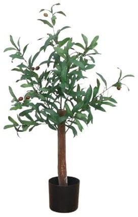 JCAKES Interior Ramas de Olivo de árbol Artificial nórdico con Hojas de Olivo for el hogar, decoración de Boda, Plantas, bonsái, árbol Falso Árbol Artificial (Size : 80cm)