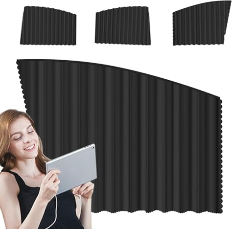 Lot de 4 stores magnétiques pour fenêtre de voiture - Protection solaire avec isolation thermique - Pour voitures familiales et véhicules utilitaires - Protection solaire résistante à la