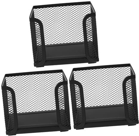 FUNOMOCYA Mesh-aufbewahrungskorb Netz-memohalter Notizhalter Für Büro Notizblockbehälter Notizblockhülle Schreibtisch-organizer Desktop Zubehör