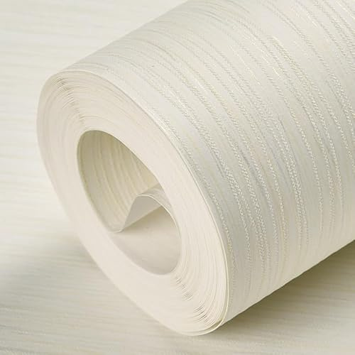 BITHAI Vliestapete Scandinavian Streifentapete Tapete Modern Streifen mit Textilartiger Oberfläche Blockstreifentapete Boho Gestreifte Tapete Flur Schlafzimmer Wohnzimmer (Beige)