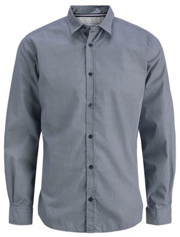 JACK & JONES T-Shirt imprimé Jjmatheo L/S, Sky Captain, S