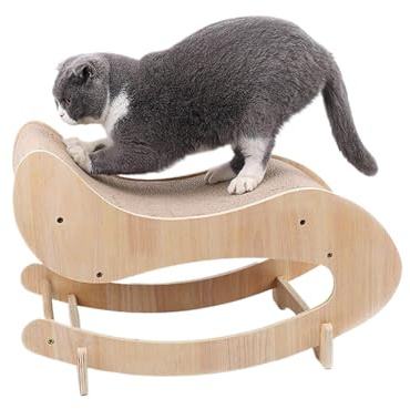 Rascador para cama de gato, rascador para gatos, gatos, gatos, columpios, columpios, cartón ondulado, cama para dormir para gatos medianos