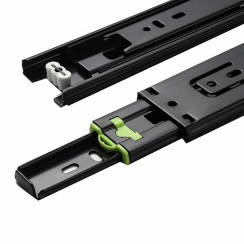 Purzen Undermount Heavy Duty Drawer Runners Slides Full Extension Bottom Mounted Hidden Under Ball Bearing Metal Rails Track Guide Glide,12 inches 30cm
