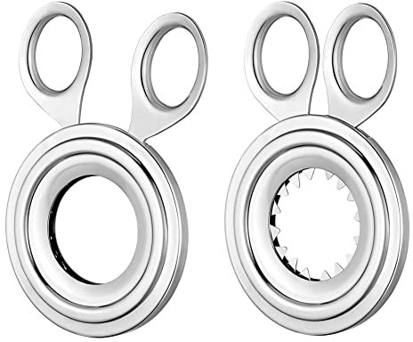 Uxsjakjsd 2 Pcs Boiled Egg Shell Topper Cutter Snipper Opener Convenient Stainless Steel Kitchen Gadget