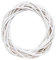 Décor de Couronne en Osier, couronnes de rotin Naturel pour Artisanat de Bricolage, Anneau de Couronne de Couronne en Osier Blanc de 20 cm