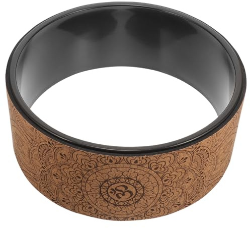 TOPBATHY PU Soft Cork Yoga Wheel mit Rutschfester Tpe oberfläche Leichtes Fitness Yoga equipment für Effektives Dehnen Triggerpunkt massage und Körperhaltung für Zuhause und Unterwegs