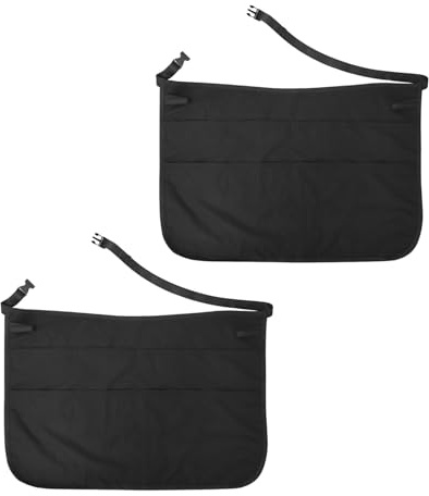BETOOKY Grembiuli da Barbiere Professionali 2 Pezzi con Cintura Regolabile e Multitasche Grembiule da Parrucchiere con Porta Utensili per Saloni di Bellezza e Lavoro a Mezza Vita