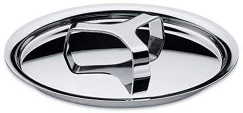 ALESSI Tapa ollas y sartenes, Acero Inoxidable, Plateado, 16 cm
