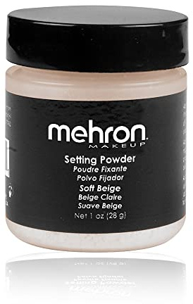 Mehron Make-up Setting Powder | Loses Puder-Make-up | Fixierpuder (Soft Beige) (28 g)