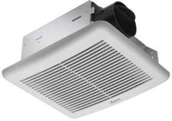 DELTA ELECTRONICS (AMERICAS) LTD. BreezSlim SLM50 50 CFM Exhaust Bath Fan, White