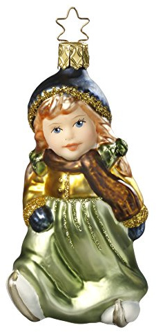Inglas julgransprydnad julstjärna på isen