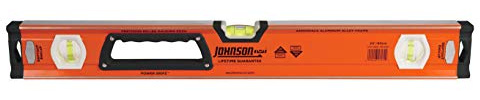 Johnson Level & Tool 1717-2400 Heavy Duty Aluminum Box Level, 24