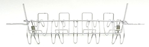 G.M.U. SPIEDO PER GIRARROSTO A GABBIA CONCHIGLIA cm 80 PER CAMINO A LEGNA E BARBECUE GRILL ACCESSORI COTTURA