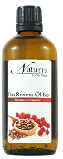 Naturra Bio Rizinusöl kaltgepresst 100ml Glas unraffiniert native Naturkosmetik vegan
