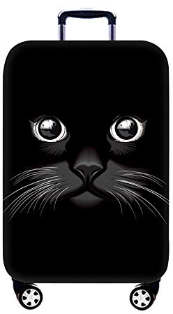 Elastisch Kofferhülle Kofferschutzhülle Waschbar Drucken Gepäck Cover, Chickw1 Kofferschutz-Bezug Anti-Kratzer Staubdicht Kofferabdeckung Reisekoffer Hülle Luggage Cover (Cat,L (25-28))