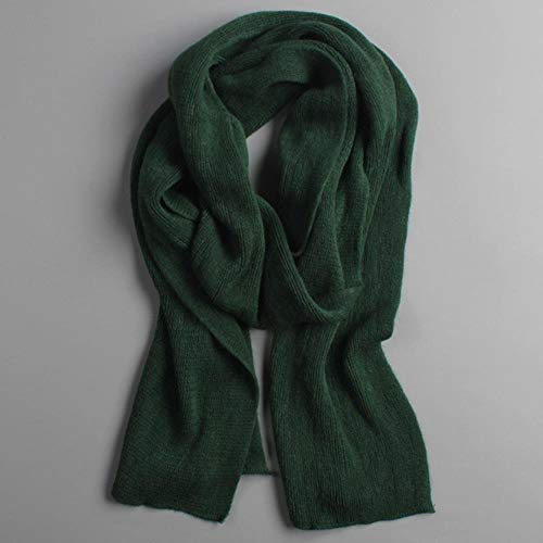 UKKD Schal Gestrickter Winterschal Männer Dicke Warme Kaschmirschals Schwarz Grau Lange Männliche Nackenwärmer Frauen Schals Rot,Grün