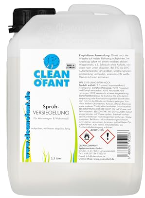 CLEANOFANT Sprüh-VERSIEGELUNG | 2,3 Liter | für Wohnwagen Wohnmobil Caravan | Versiegeln von Lack Gelcoat GFK Strukturblech Wabenblech Dach Folie ideal für große Flächen