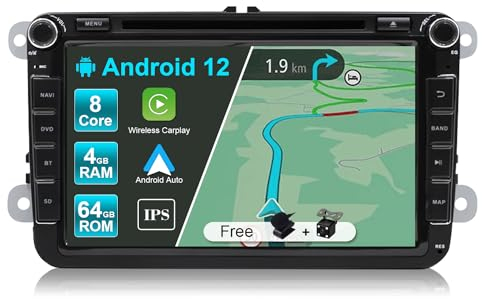 JOYX Android 10 Autoradio Passt für VW Passat/Golf/Skoda/Seat - 4G+64G - Eingebaut DSP Carplay Android Auto - Rückfahrkamera Canbus KOSTENLOS - 8 Zoll - Mit DAB Lenkradsteuerung 4G WiFi Bluetooth5.0