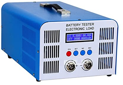 SYIBOO Batterieladetester EBC-A40L - Batteriekapazitätstester mit elektronischer Last - Lithium-Blei-Säure Batterie - 40A, 200W - Spannungsstromprüfer (Blau)