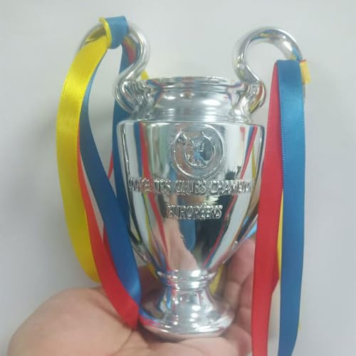 European Football Federation Champions Trophy League Replica Trophy Art Trophy World Cup Soccer Fan Souvenir/Silver(European Championship 15CM)