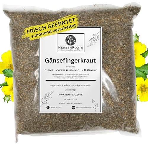 Gänsefingerkraut 500g • Anserine • Silberkraut • Krampfkraut • Erste Wahl • hoher Wirkstoffanteil • HerbsnRoots