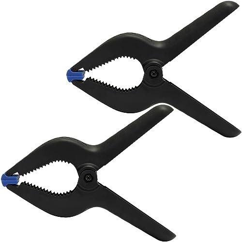 AERZETIX - C68485 - Set di 2 pinze a molla 205mm - apertura ganasce 100mm - in polipropilene e fibra di vetro