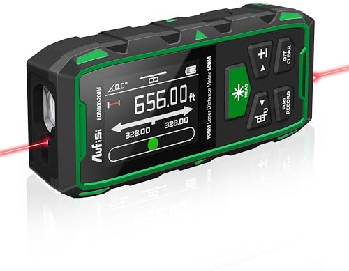 Dual Laser Measuring Tool, 656FT Rechargeable Laser Distance Meter 6 Units Ft/in/M, Laser Measurement Tool with LCD Display, Length/Area/Volume/Angle Sensor