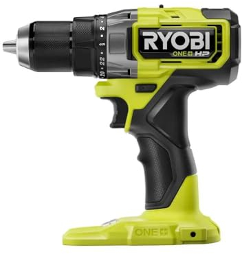 RYOBI HP - Taladro inalámbrico sin escobillas de 18 V de 1/2 pulgada (herramienta simple, empaquetado a granel) PBLDD01